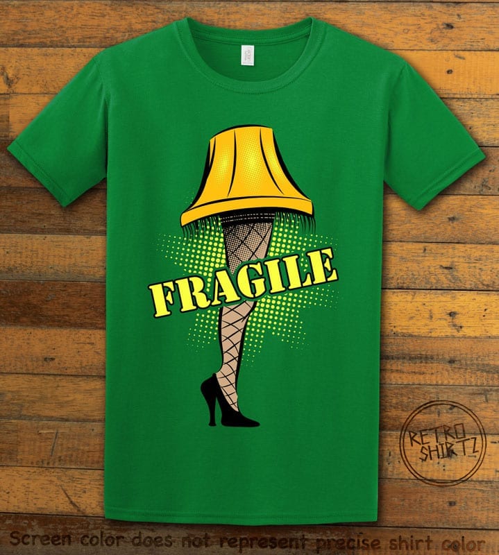 Fragile Graphic T-Shirt - green shirt design