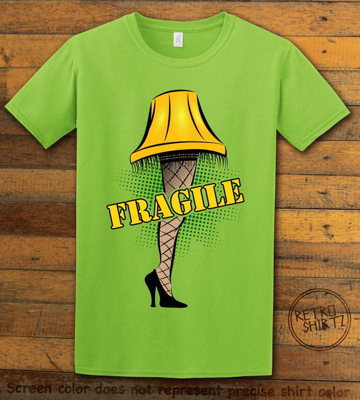 Fragile Graphic T-Shirt - lime shirt design