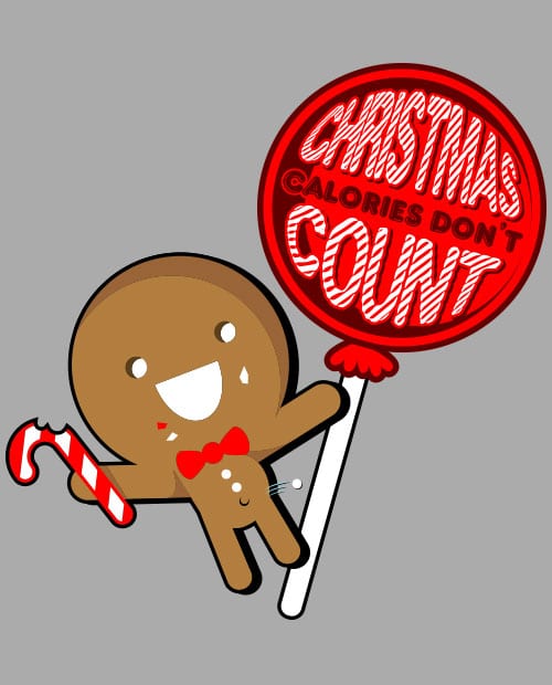 Christmas Calories Don't Count Graphic T-Shirt main vector