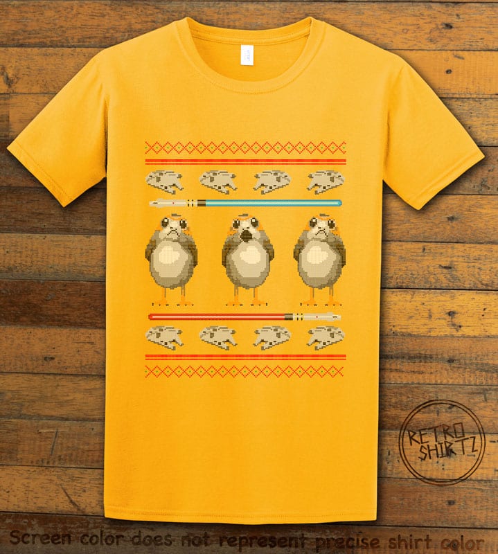 Porg Graphic T-Shirt - yellow shirt design
