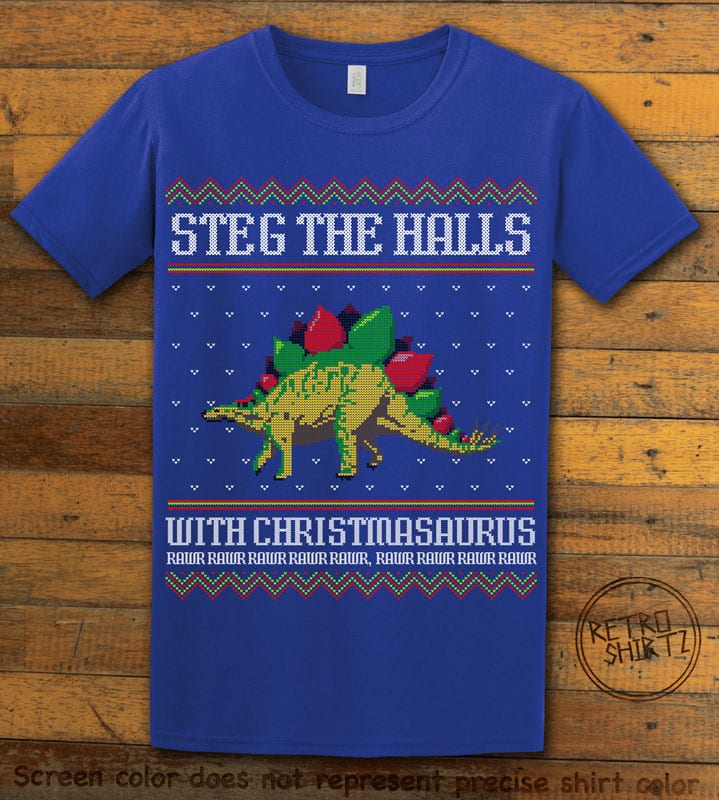 Steg The Halls Graphic T-Shirt - royal shirt design