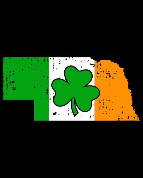 This is the main graphic design for the St Patricks Day Shirts: Nebraska Irish