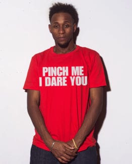 This is the main model photo for the St Patricks Day Shirts: Pinch Me I Dare You