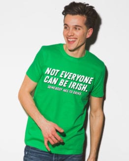 This is the main model photo for the St Patricks Day Shirts: Not Everyone Can Be Irish