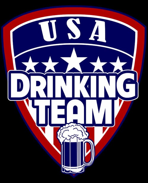 This is the main graphic design for the USA Drinking Team