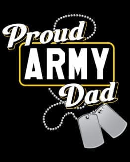 This is the main graphic design for the: Proud Army Dad