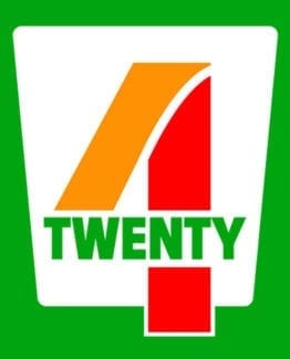 This is the main graphic design for the Weed Shirt: Seven Eleven Four Twenty 7/11 4/20