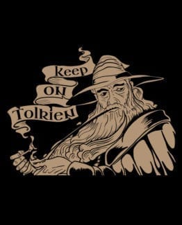 This is the main graphic design for the Weed Shirt: Gandalf Smoking Pipeweed