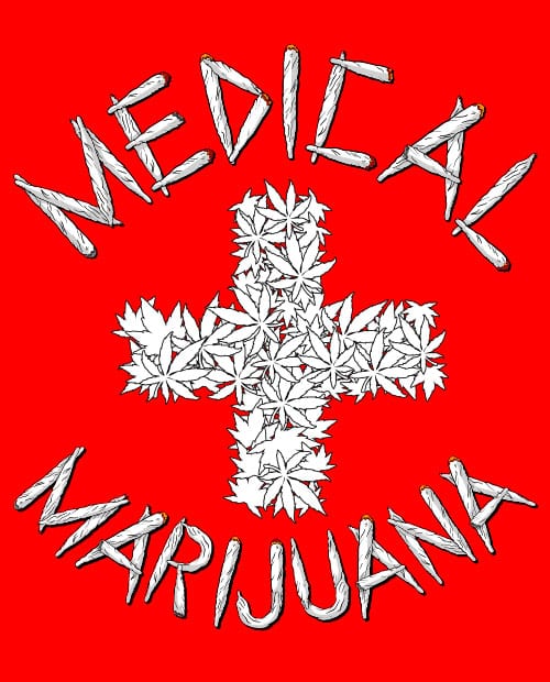 This is the main graphic design for the Weed Shirt: Medical Marijuana