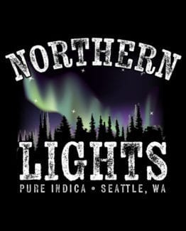 This is the main graphic design for the Weed Shirt: Northern Lights Indica