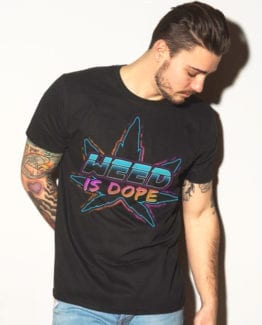 This is the main model photo for the Weed Shirt: Weed is Dope