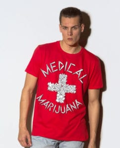This is the main model photo for the Weed Shirt: Medical Marijuana