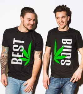 This is the main model photo for the Weed Shirt: Best Buds