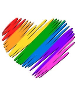 This is the main graphic design for the Pride Shirts: Pride Heart