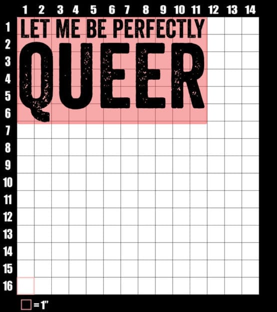 These are the graphic design dimensions for the Pride Shirts: Perfectly Queer