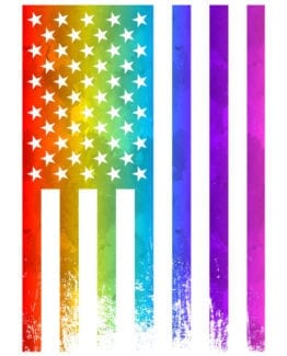 This is the main graphic design for the Pride Shirts: Pride Flag Distressed