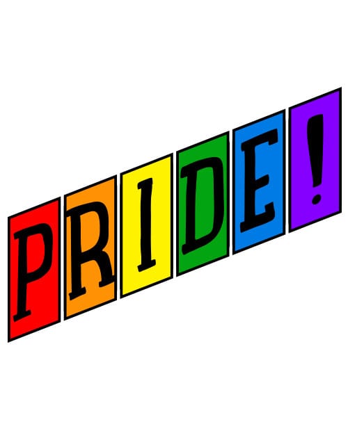 This is the main graphic design for the Pride Shirts: Retro Gay Pride