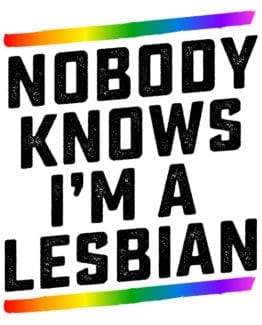 This is the main graphic design for the Pride Shirts: Closet Lesbian