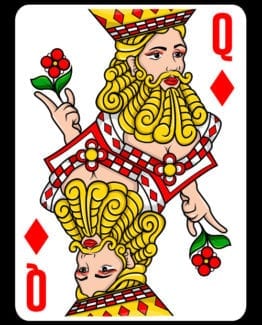 This is the main graphic design for the Pride Shirts: Drag Queen of Diamonds