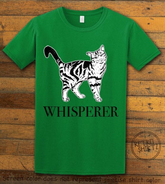 This is the main graphic design on a green shirt for the Pride Shirts: Pussy Whisperer