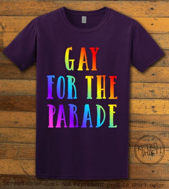 This is the main graphic design on a purple shirt for the Pride Shirts: Pride Parade