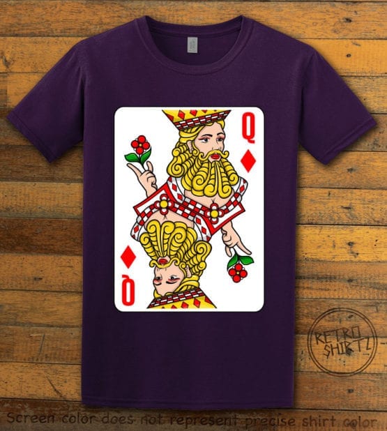 This is the main graphic design on a purple shirt for the Pride Shirts: Drag Queen of Diamonds