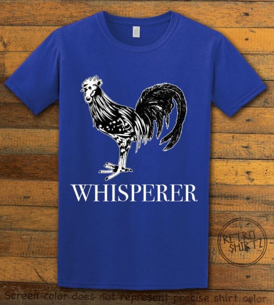 This is the main graphic design on a royal shirt for the Pride Shirts: Cock Whisperer
